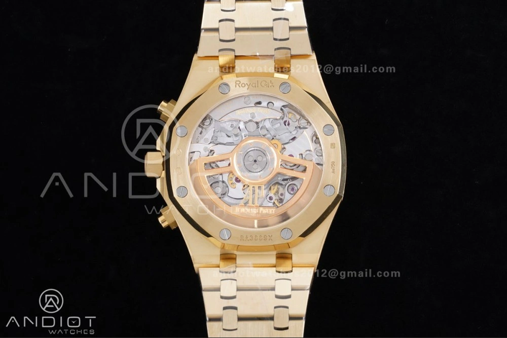 Snug Royal Oak Chrono 26240 Frosted YG APSF 1:1 Best Edition YG Faded Dial on Bracelet SA4401 Super Clone 147