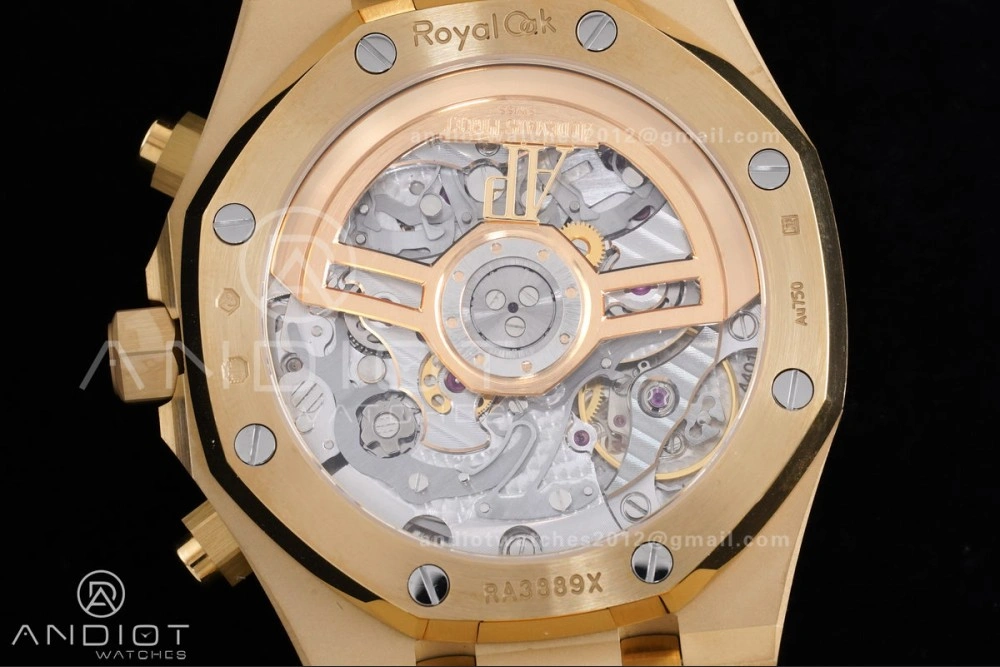 Snug Royal Oak Chrono 26240 Frosted YG APSF 1:1 Best Edition YG Faded Dial on Bracelet SA4401 Super Clone 147