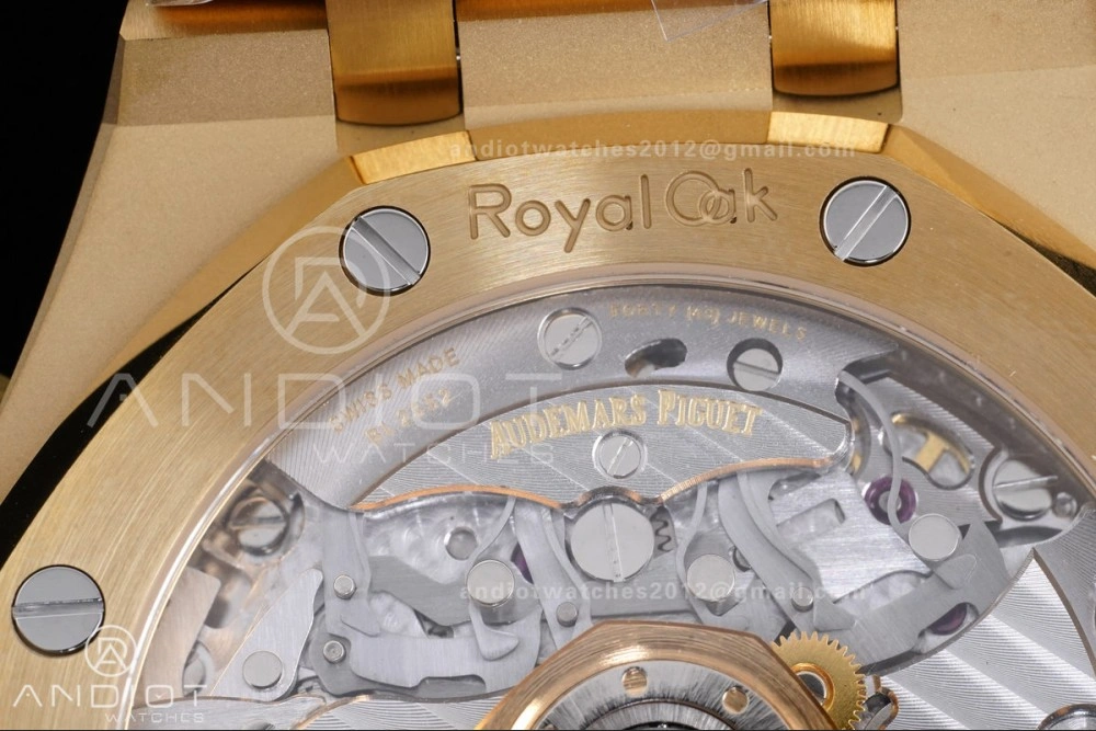 Snug Royal Oak Chrono 26240 Frosted YG APSF 1:1 Best Edition YG Faded Dial on Bracelet SA4401 Super Clone 147