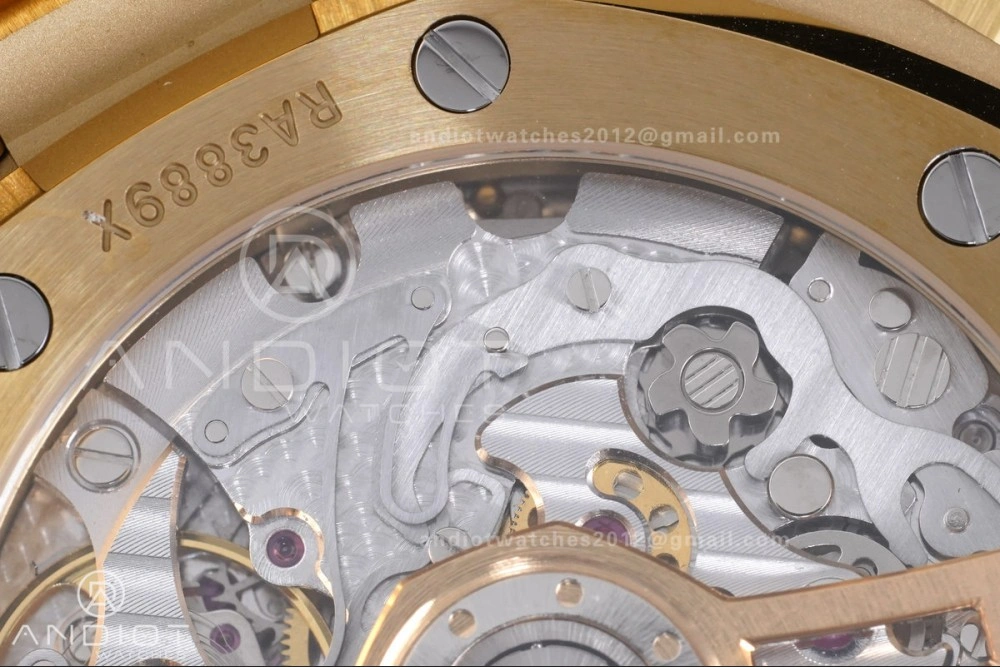 Snug Royal Oak Chrono 26240 Frosted YG APSF 1:1 Best Edition YG Faded Dial on Bracelet SA4401 Super Clone 147