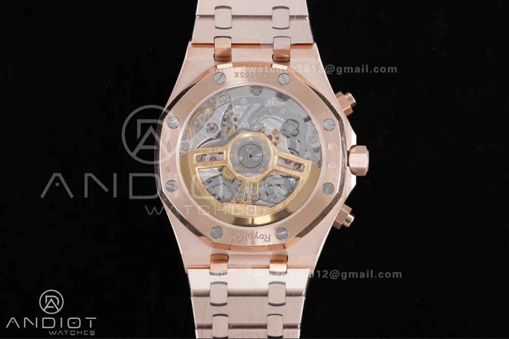 Royal Oak Chrono 26240 RG APSF 1:1 Best Edition Green Dial on RG Bracelet SA4401 Super Clone Packable 142