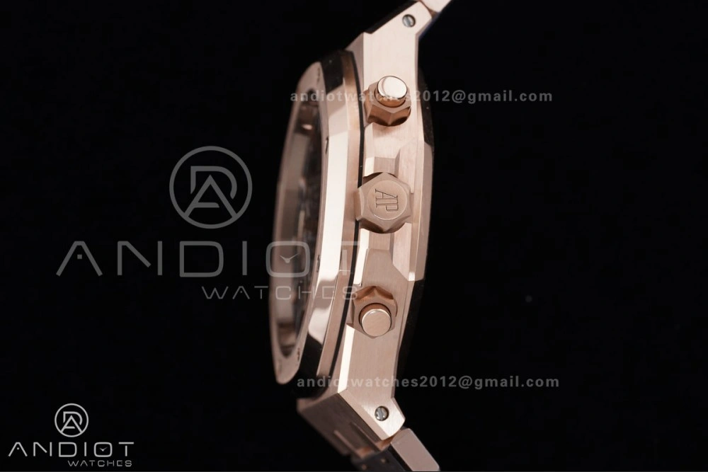 Royal Oak Chrono 26240 RG APSF 1:1 Best Edition Green Dial on RG Bracelet SA4401 Super Clone Packable 142