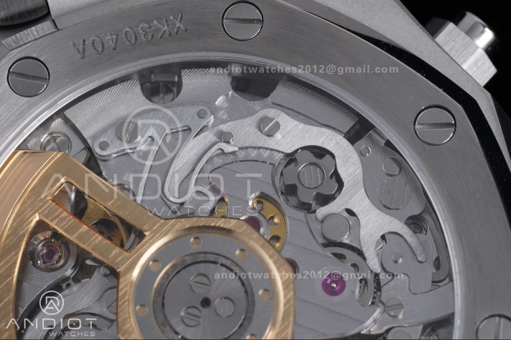 Comfortable Royal Oak Chrono 26240 SS APSF 1:1 Best Edition Black Dial on SS Bracelet SA4401 Super Clone 145