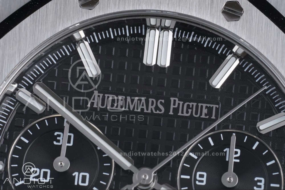 Comfortable Royal Oak Chrono 26240 SS APSF 1:1 Best Edition Black Dial on SS Bracelet SA4401 Super Clone 145
