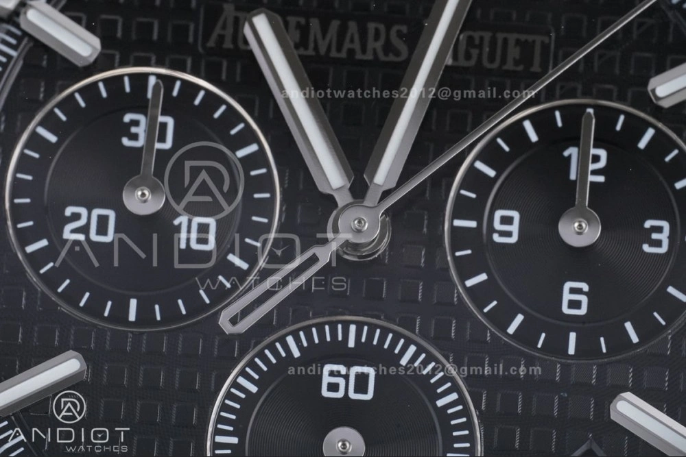Comfortable Royal Oak Chrono 26240 SS APSF 1:1 Best Edition Black Dial on SS Bracelet SA4401 Super Clone 145