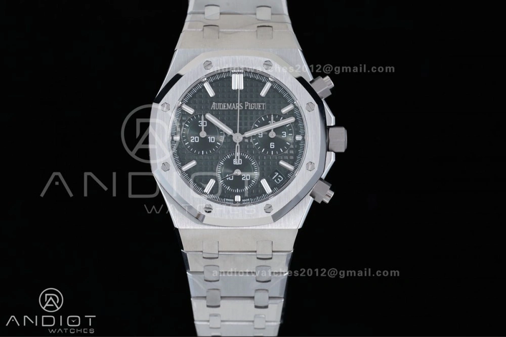 BestValue Royal Oak Chrono 26240 SS APSF 1:1 Best Edition Green Dial on SS Bracelet SA4401 Super Clone 158