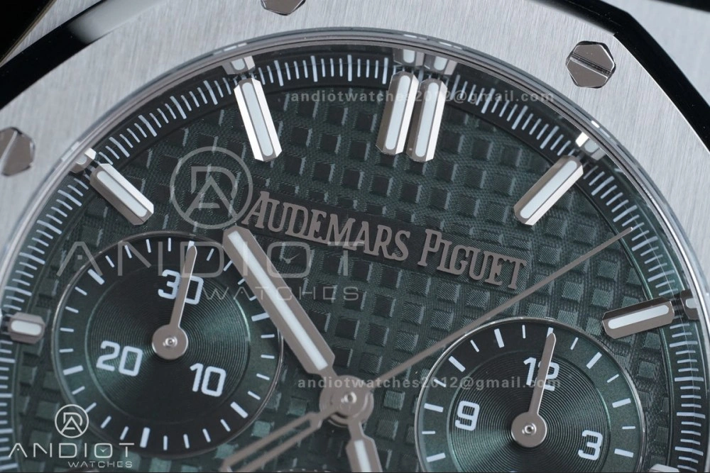 BestValue Royal Oak Chrono 26240 SS APSF 1:1 Best Edition Green Dial on SS Bracelet SA4401 Super Clone 158
