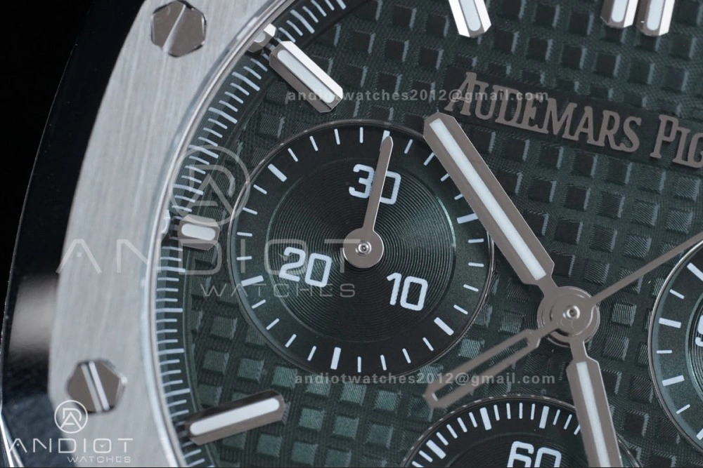 BestValue Royal Oak Chrono 26240 SS APSF 1:1 Best Edition Green Dial on SS Bracelet SA4401 Super Clone 158