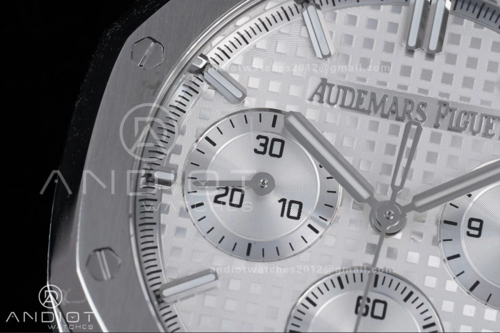 Royal Oak Chrono 26240 SS APSF 1:1 Best Edition White Dial on SS Bracelet SA4401 Super Clone Modern 152