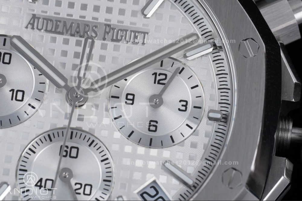 Royal Oak Chrono 26240 SS APSF 1:1 Best Edition White Dial on SS Bracelet SA4401 Super Clone Modern 152