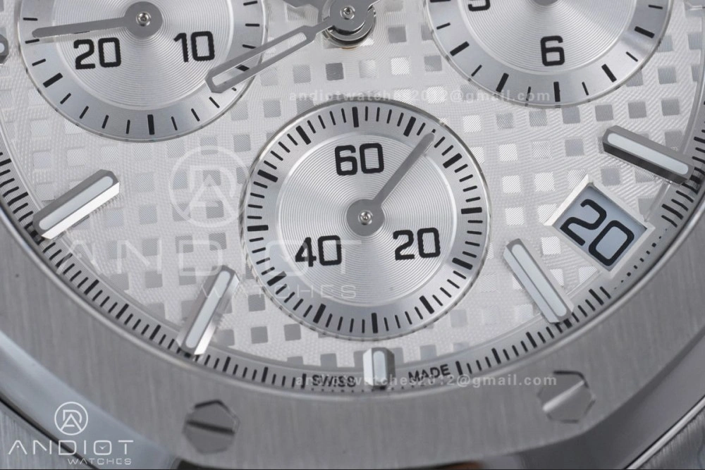 Royal Oak Chrono 26240 SS APSF 1:1 Best Edition White Dial on SS Bracelet SA4401 Super Clone Modern 152