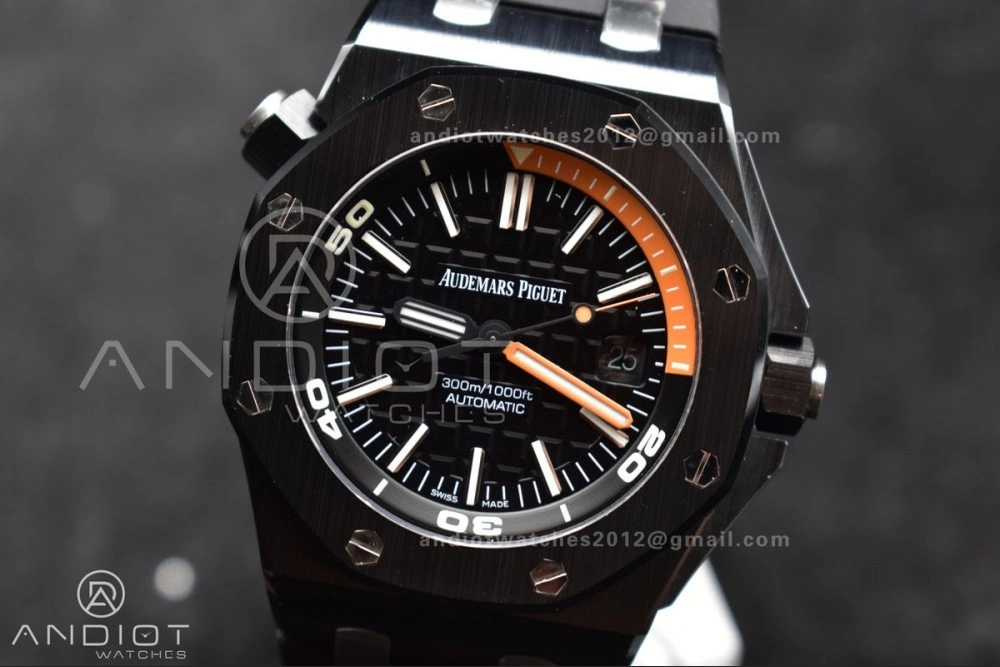 Tailored Royal Oak Offshore Diver 15707 Black Ceramic ZF 1:1 Best Edition SA3120 Super Clone 156