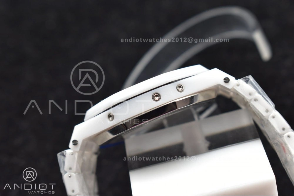 Royal Oak Perpetual Calendar 26579cb White Ceramic APSF Best Edition on Ceramic Bracelet A ZeroBulk 154