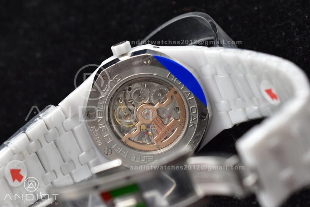 Royal Oak Perpetual Calendar 26579cb White Ceramic APSF Best Edition on Ceramic Bracelet A ZeroBulk 154