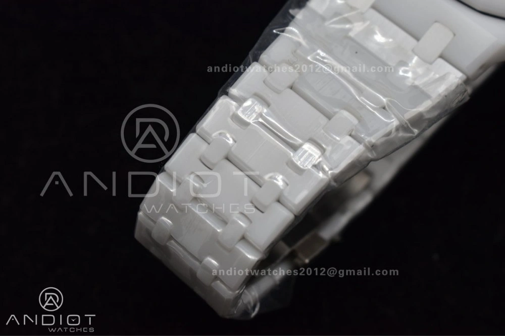 Royal Oak Perpetual Calendar 26579cb White Ceramic APSF Best Edition on Ceramic Bracelet A ZeroBulk 154