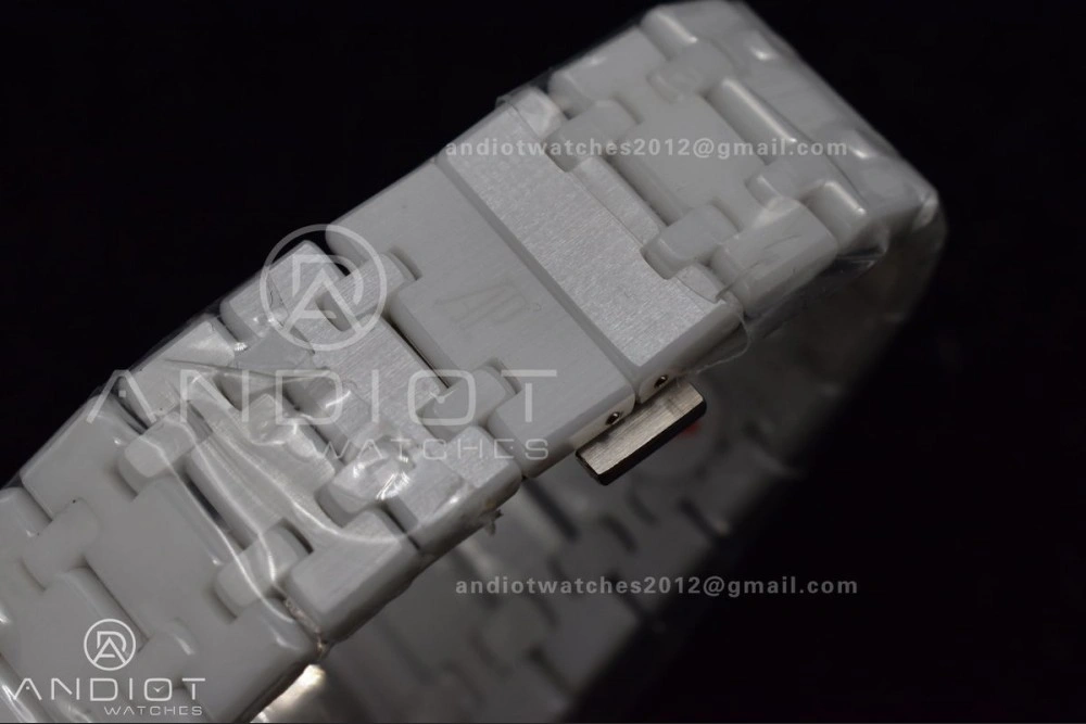 Royal Oak Perpetual Calendar 26579cb White Ceramic APSF Best Edition on Ceramic Bracelet A ZeroBulk 154