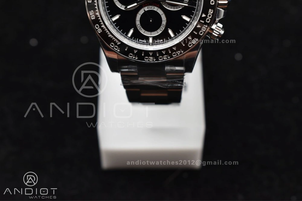 SBF VS Factory 1:1 Rolex Daytona 126500 Black Dial in 904L Steel SL4801 Movement SunProtective 1051