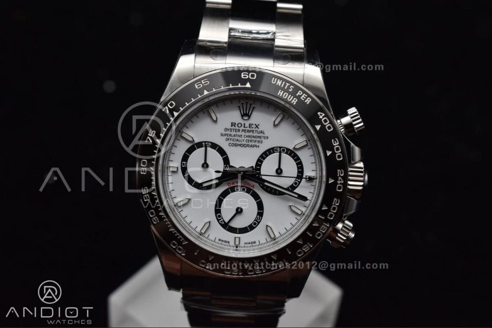 Reliable SBF VS Factory 1:1 Rolex Daytona 126500 White Dial In 904L Steel SL4801 Movement 1054