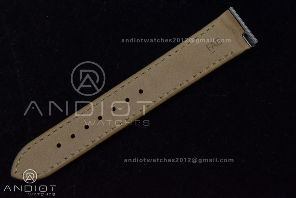 Minimalist Santos Dumont 31.4mm SS RG AF 1:1 Best Edition Silver Dial on Black Leather Strap A 249