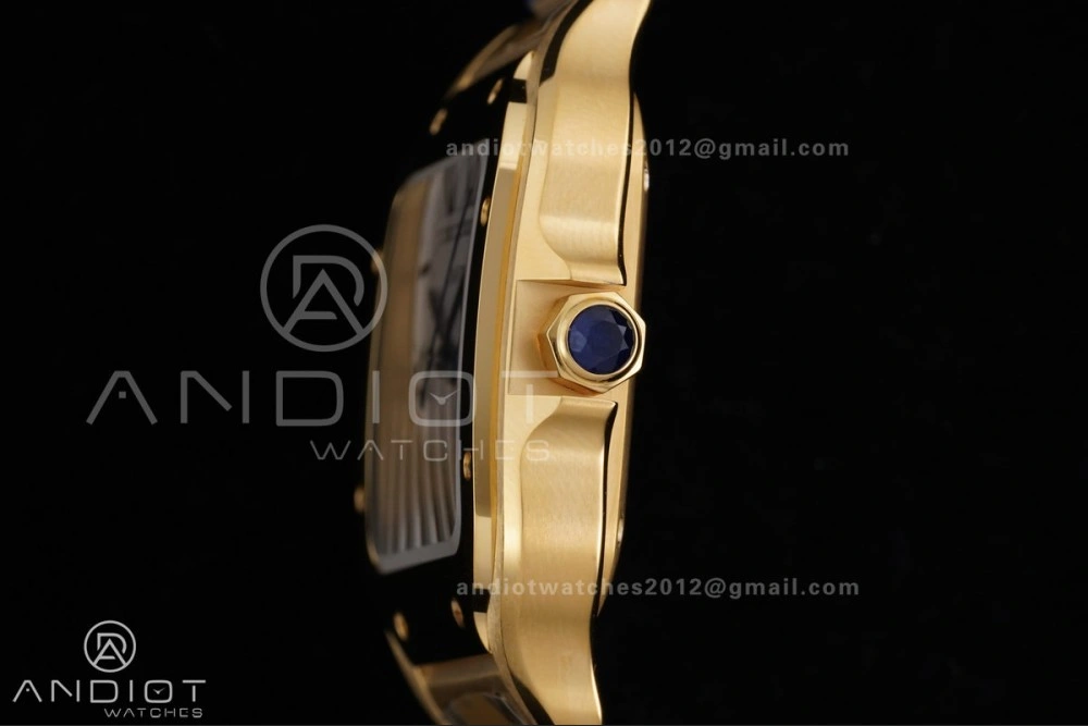 Santos de Cartier 35mm BVF 1:1 Best Edition YG White Dial on YG Smart-Links Bracelet MIYOTA Chic 226