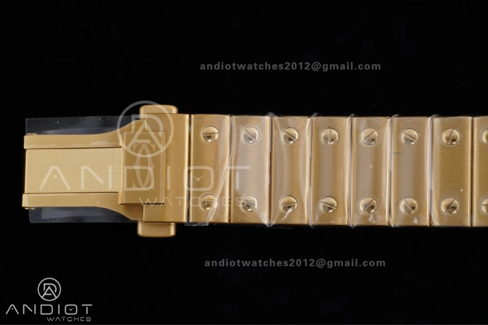 Santos de Cartier 35mm BVF 1:1 Best Edition YG White Dial on YG Smart-Links Bracelet MIYOTA Chic 226