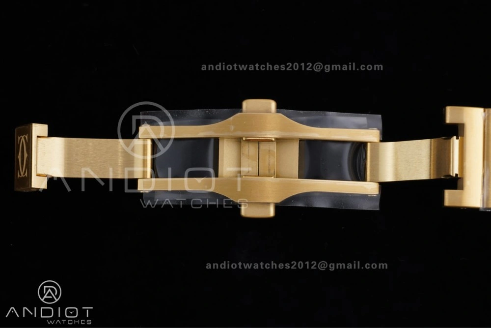 Santos de Cartier 35mm BVF 1:1 Best Edition YG White Dial on YG Smart-Links Bracelet MIYOTA Chic 226
