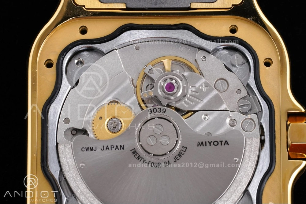 Santos de Cartier 35mm BVF 1:1 Best Edition YG White Dial on YG Smart-Links Bracelet MIYOTA Chic 226