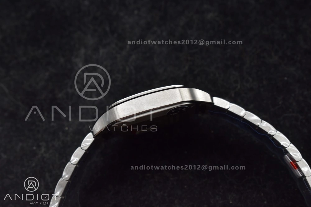 Santos de Cartier 35mm SS AF 1:1 Best Edition Gray Dial on SS Smart Links Bracelet MIYOTA TopPick 225