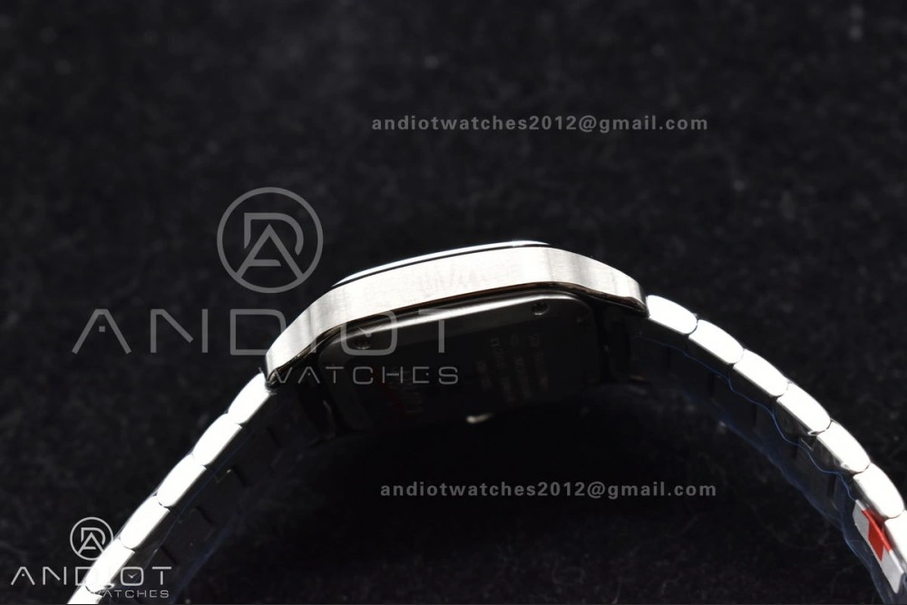 Santos de Cartier 35mm SS BVF 1:1 Best Edition White Dial on SS SmartLinks Bracelet MIYOTA 9015 V Lightweight 217