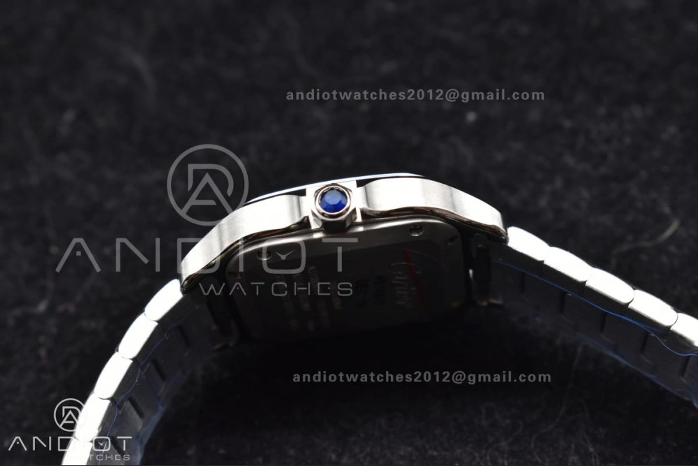 Santos de Cartier 35mm SS BVF 1:1 Best Edition White Dial on SS SmartLinks Bracelet MIYOTA 9015 V Lightweight 217