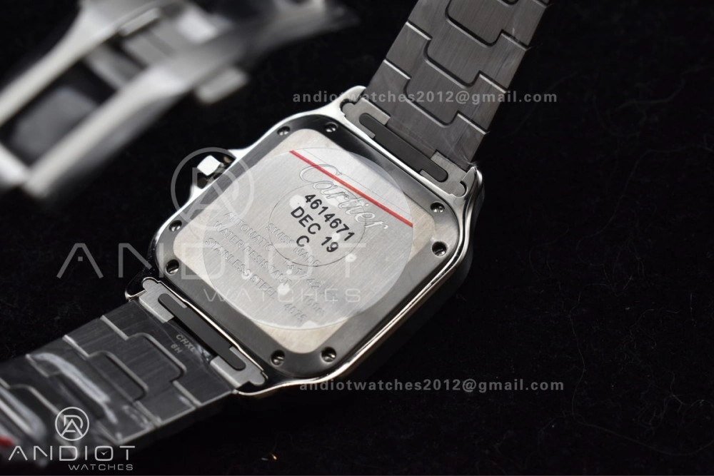 Santos de Cartier 35mm SS BVF 1:1 Best Edition White Dial on SS SmartLinks Bracelet MIYOTA 9015 V Lightweight 217