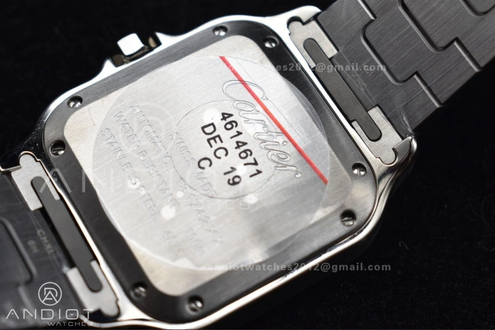 Santos de Cartier 35mm SS BVF 1:1 Best Edition White Dial on SS SmartLinks Bracelet MIYOTA 9015 V Lightweight 217