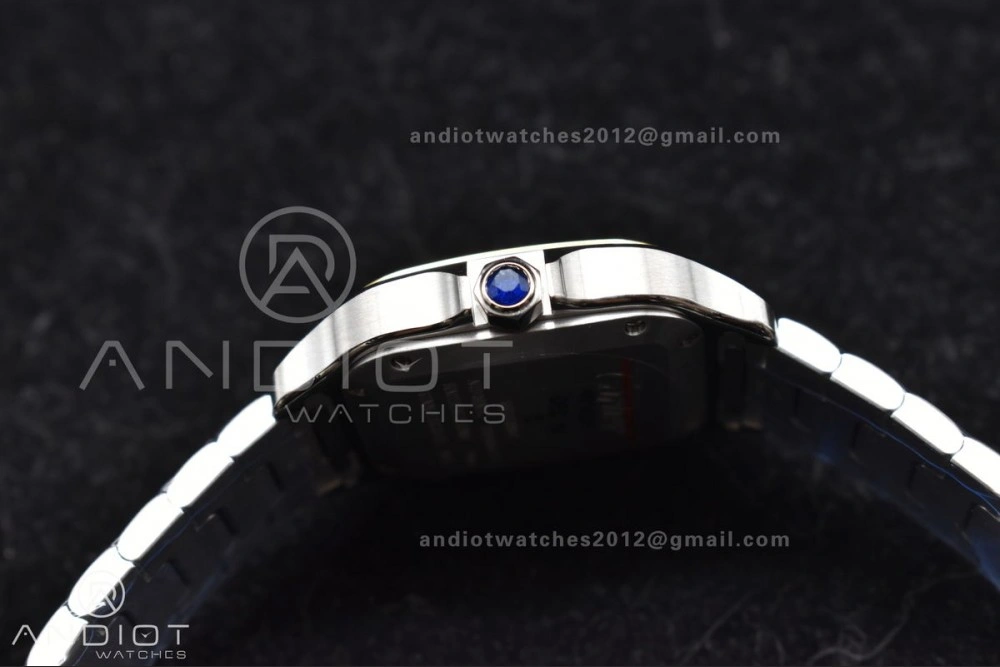 Snug Santos de Cartier 35mm SS YG BVF 1:1 Best Edition White Dial on SS YG SmartLinks Bracelet MIYOTA 9015 V 218