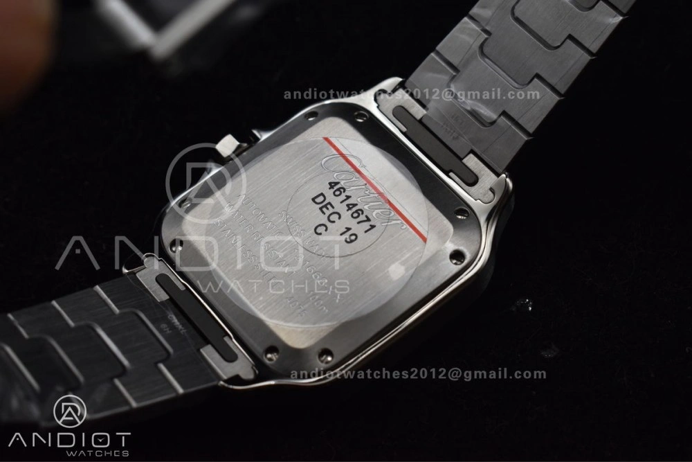 Snug Santos de Cartier 35mm SS YG BVF 1:1 Best Edition White Dial on SS YG SmartLinks Bracelet MIYOTA 9015 V 218