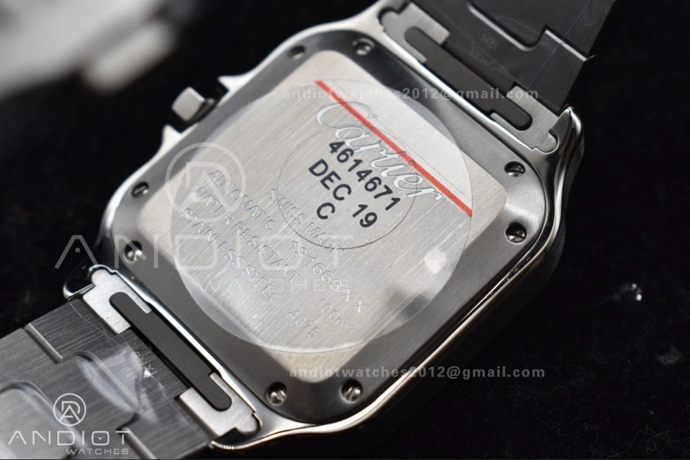 Snug Santos de Cartier 35mm SS YG BVF 1:1 Best Edition White Dial on SS YG SmartLinks Bracelet MIYOTA 9015 V 218