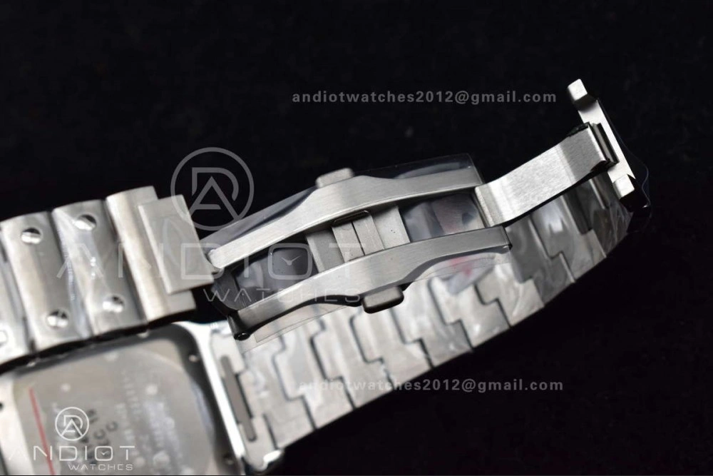 Neat Santos de Cartier 40mm BVF 1:1 Best Edition Brown Dial on SS SmartLinks Bracelet MIYOTA 222