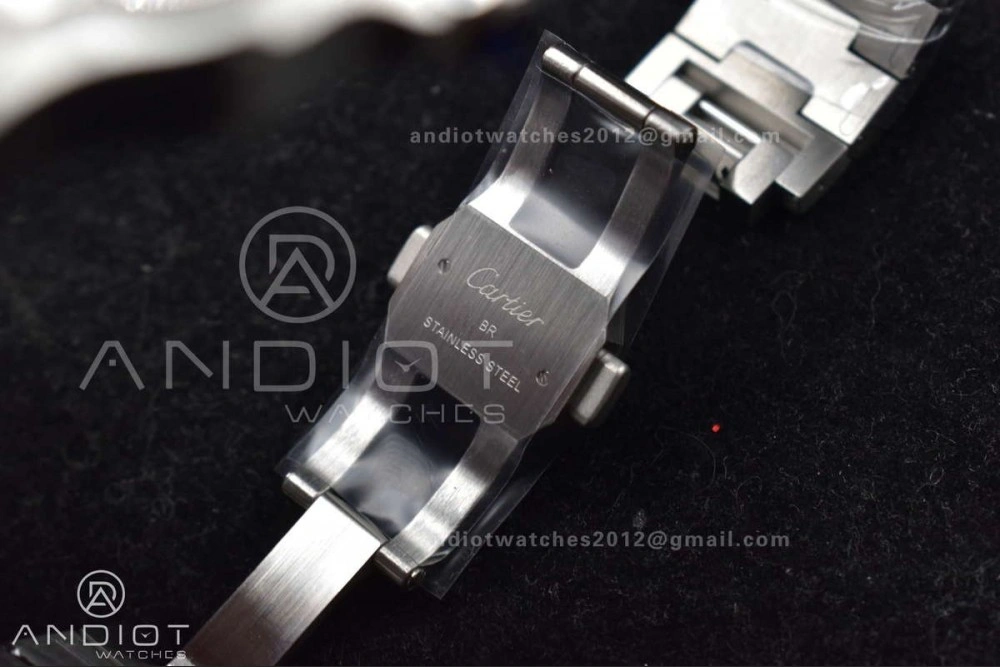 Neat Santos de Cartier 40mm BVF 1:1 Best Edition Brown Dial on SS SmartLinks Bracelet MIYOTA 222