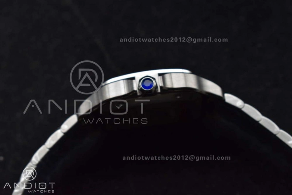 Neat Santos de Cartier 40mm BVF 1:1 Best Edition Brown Dial on SS SmartLinks Bracelet MIYOTA 222