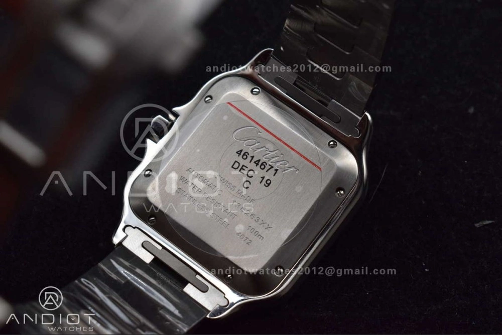 Neat Santos de Cartier 40mm BVF 1:1 Best Edition Brown Dial on SS SmartLinks Bracelet MIYOTA 222