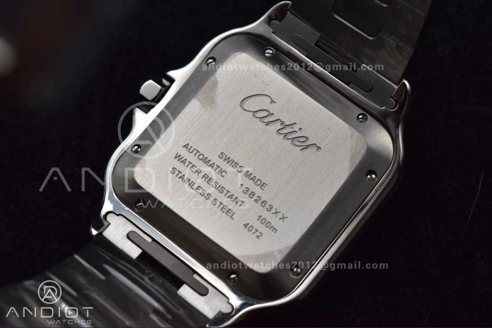 Neat Santos de Cartier 40mm BVF 1:1 Best Edition Brown Dial on SS SmartLinks Bracelet MIYOTA 222