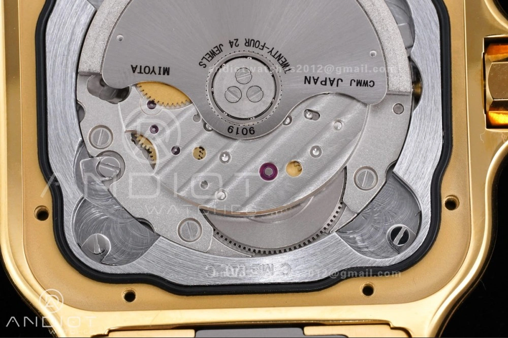 Santos de Cartier 40mm BVF 1:1 Best Edition YG White Dial on YG Smart-Links Bracelet MIYOTA Stretchable 215