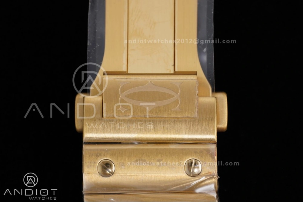 Santos de Cartier 40mm BVF 1:1 Best Edition YG White Dial on YG Smart-Links Bracelet MIYOTA Stretchable 215