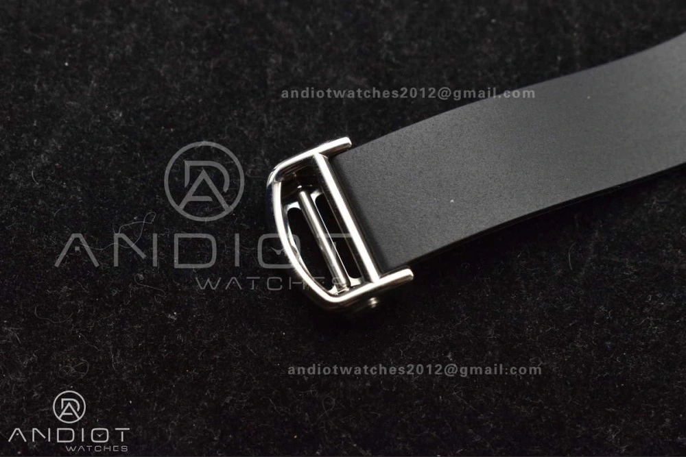 Santos de Cartier 40mm PVD BVF 1:1 Best Edition Black Dial on Rubber Strap MIYOTA Durable 232