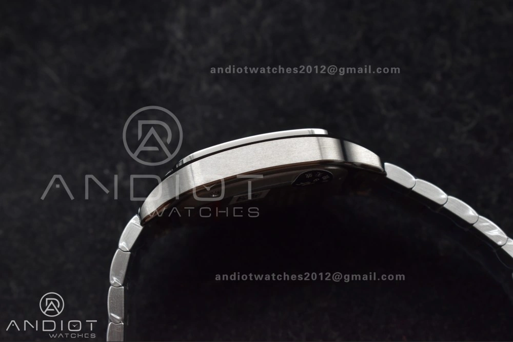 Santos de Cartier 40mm SS AF 1:1 Best Edition Gray Dial on SS Smart Links Bracelet MIYOTA Tailored 239