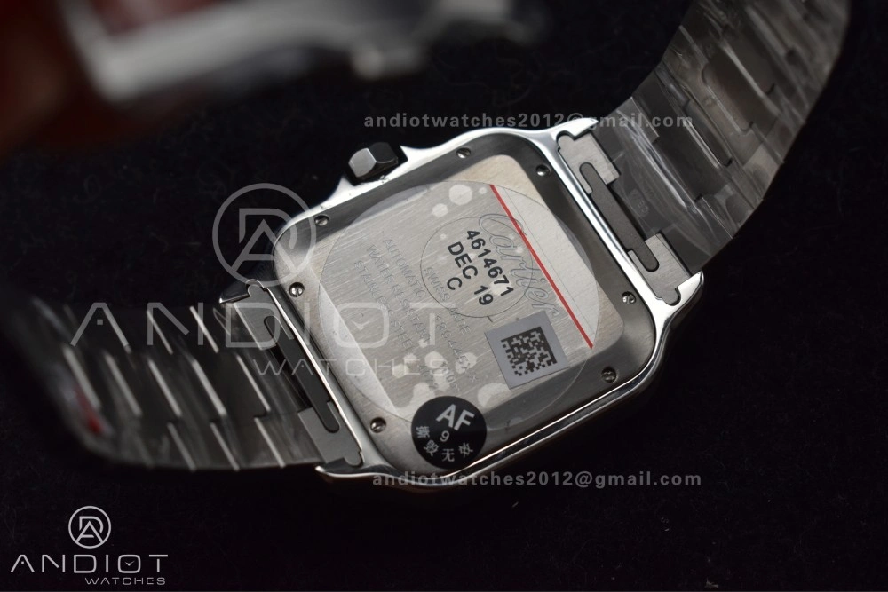 Santos de Cartier 40mm SS AF 1:1 Best Edition Gray Dial on SS Smart Links Bracelet MIYOTA Tailored 239