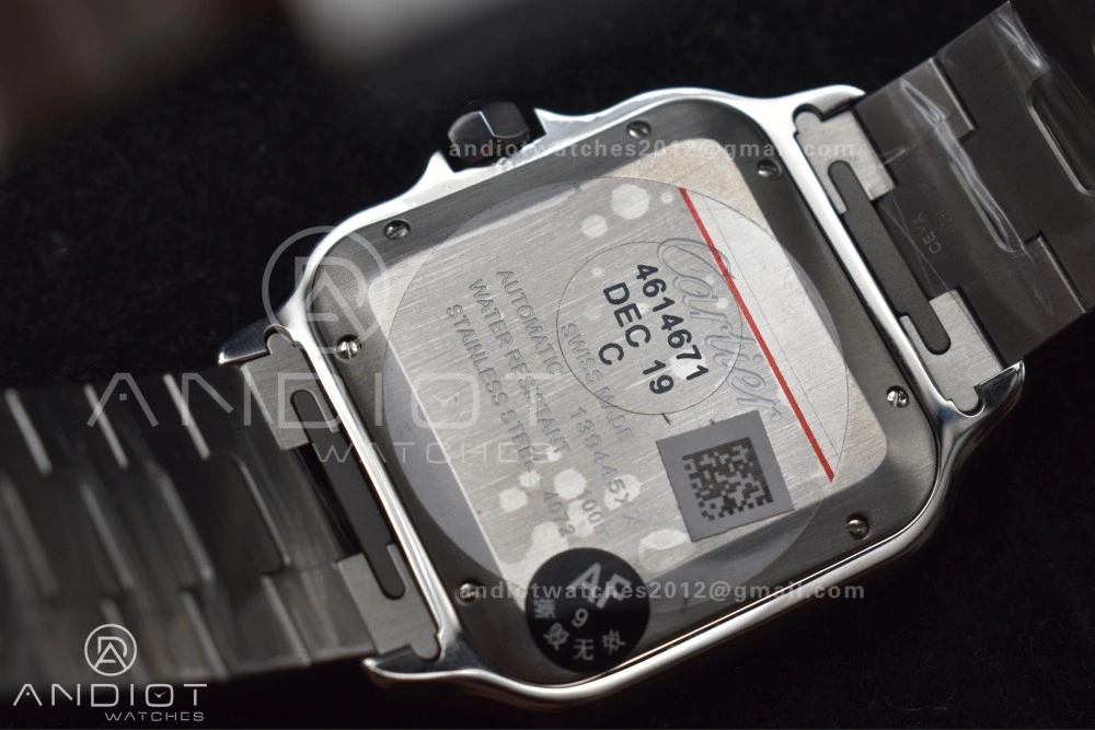 Santos de Cartier 40mm SS AF 1:1 Best Edition Gray Dial on SS Smart Links Bracelet MIYOTA Tailored 239