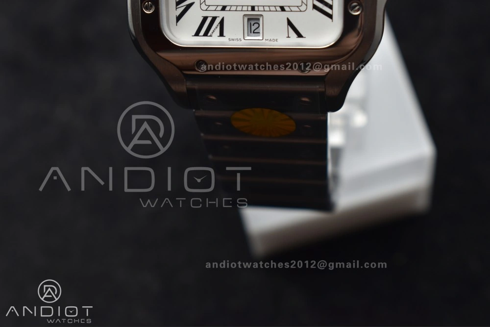 UrbanStyle Santos de Cartier 40mm SS AF 1:1 Best Edition White Dial on SS Smart Links Bracelet MIYOTA 243