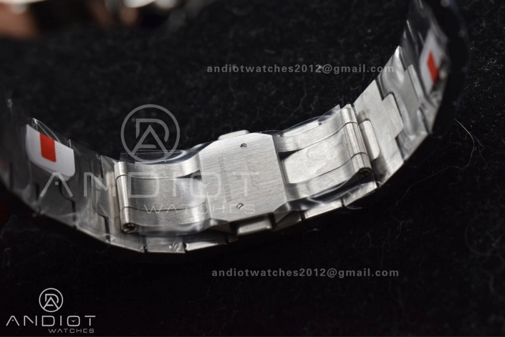 Santos de Cartier 40mm SS BVF 1:1 Best Edition Blue Dial on SS SmartLinks Bracelet MIYOTA 9015 V TechFriendly 240