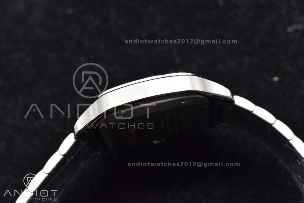 Santos de Cartier 40mm SS BVF 1:1 Best Edition Blue Dial on SS SmartLinks Bracelet MIYOTA 9015 V TechFriendly 240