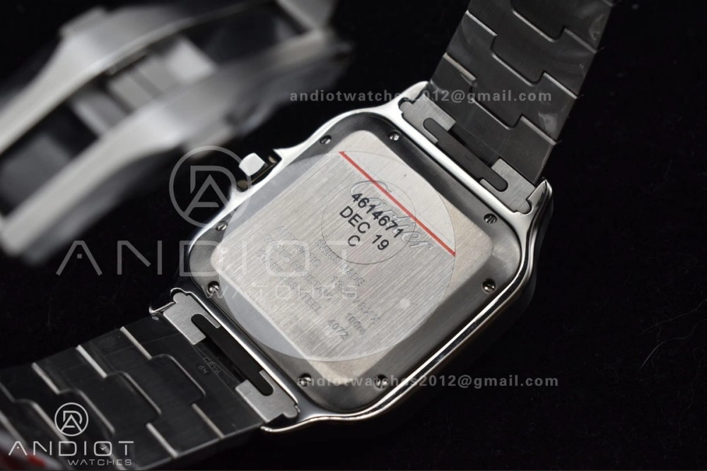 Santos de Cartier 40mm SS BVF 1:1 Best Edition Blue Dial on SS SmartLinks Bracelet MIYOTA 9015 V TechFriendly 240